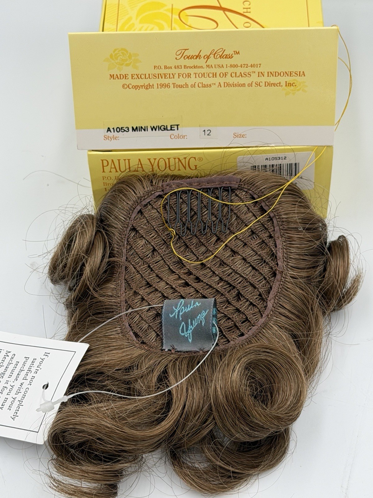 New Paula Young A 1053 Delite Color 12 Brown Mini Wiglet Glitz Baby Pageant
