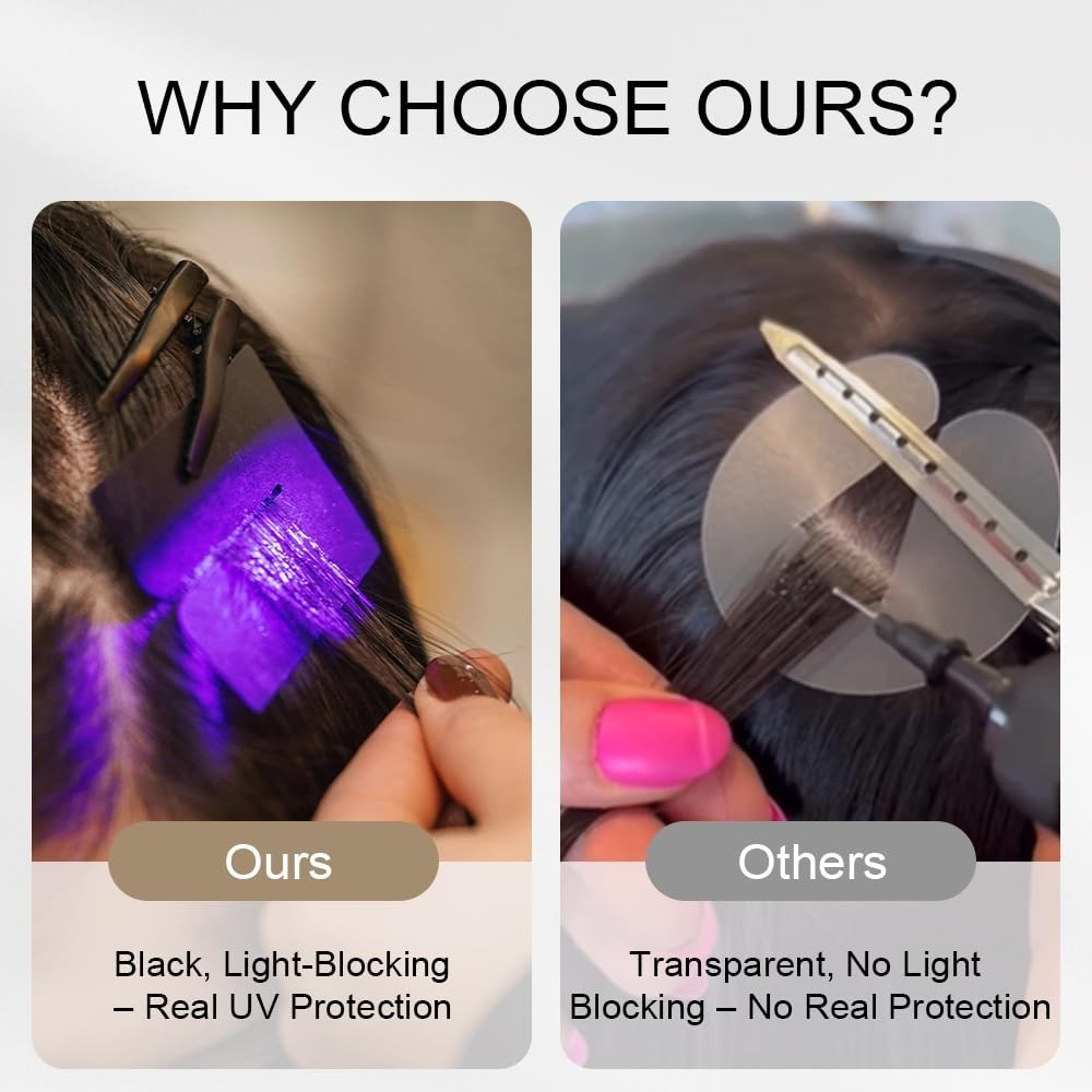 UV Lamp Hair Extension Tool Kit Invisible Hair Extensions UV Lamp 30g UV Hair…