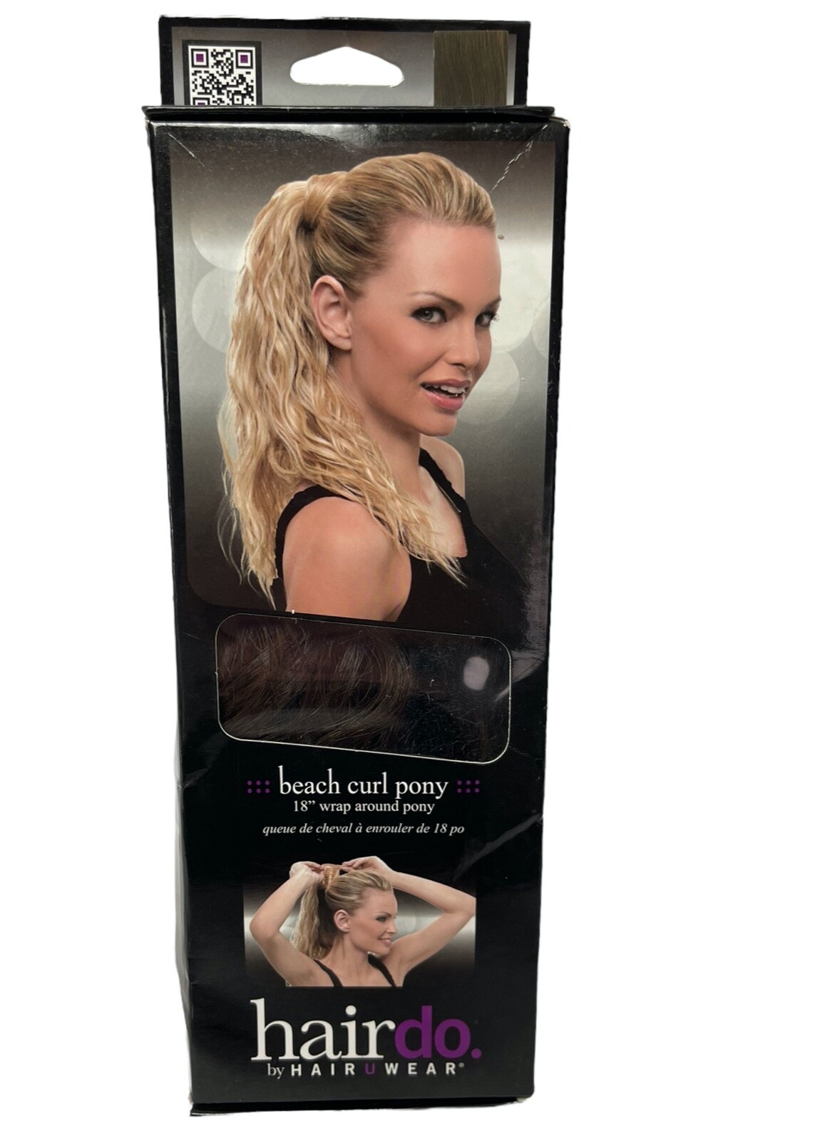 Hairdo HairUwear 18″ Wrap Ponytail Beach Curl Pony Hair Extension R10 Chestnut