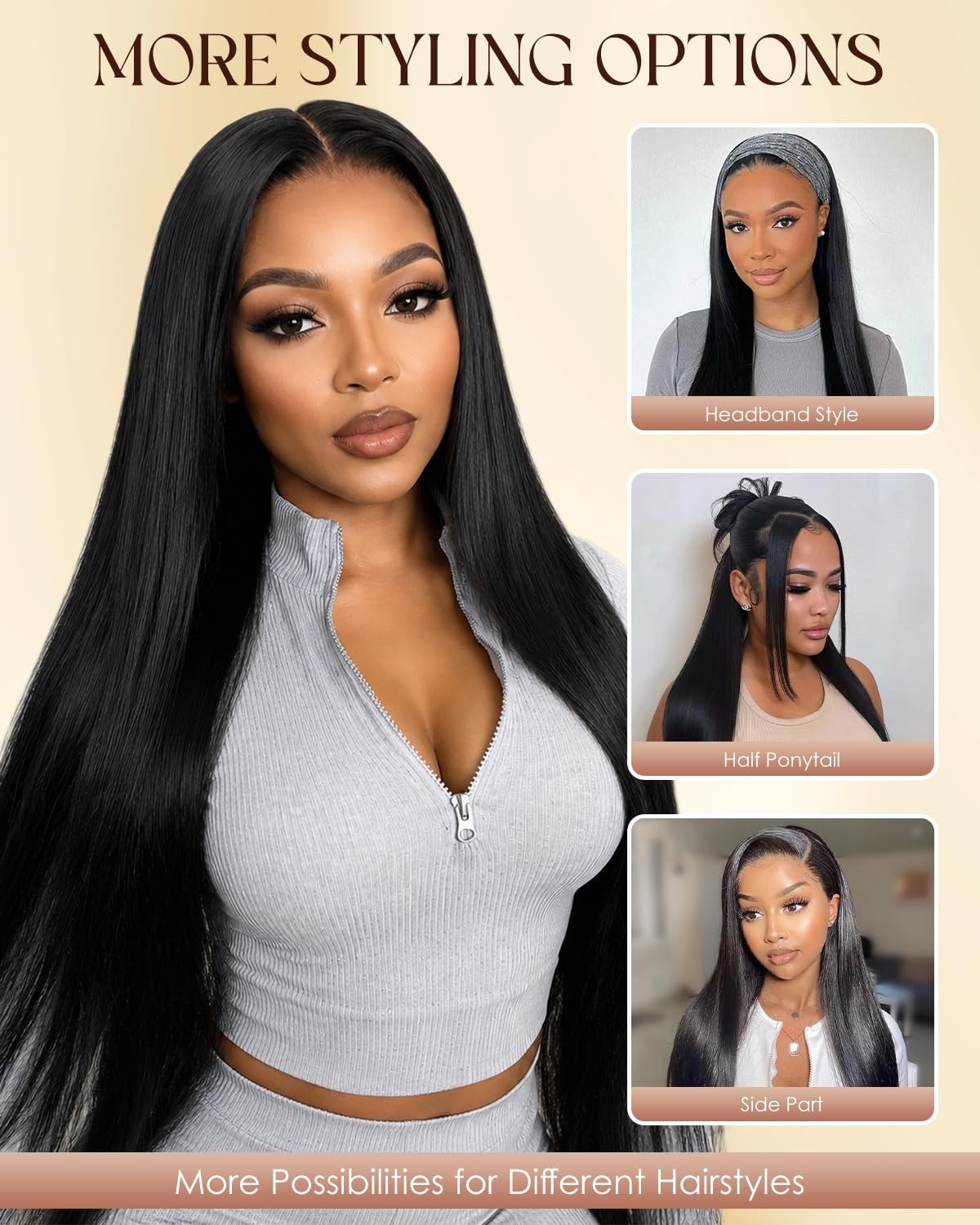 13×6 Lace Front Wig 100% Unprocessed Virgin Human Hair, 200 Density, HD Lace, Pr