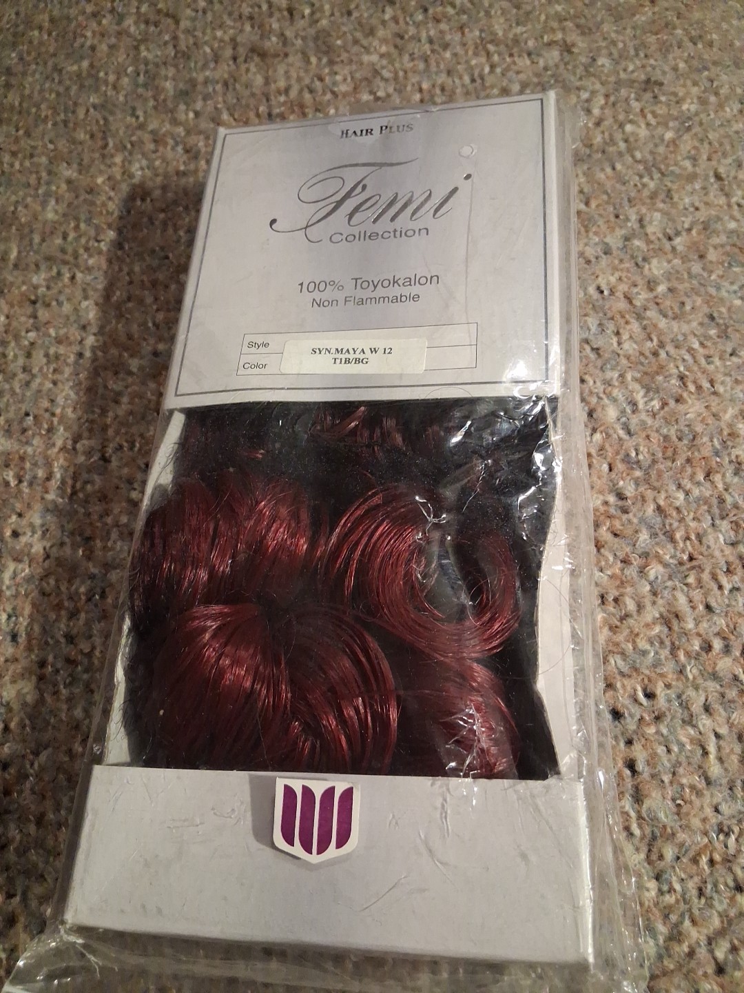 Femi Collection Hair Plus 100 % Toyokalon New Syn Maya W 12in Color Tib/bg