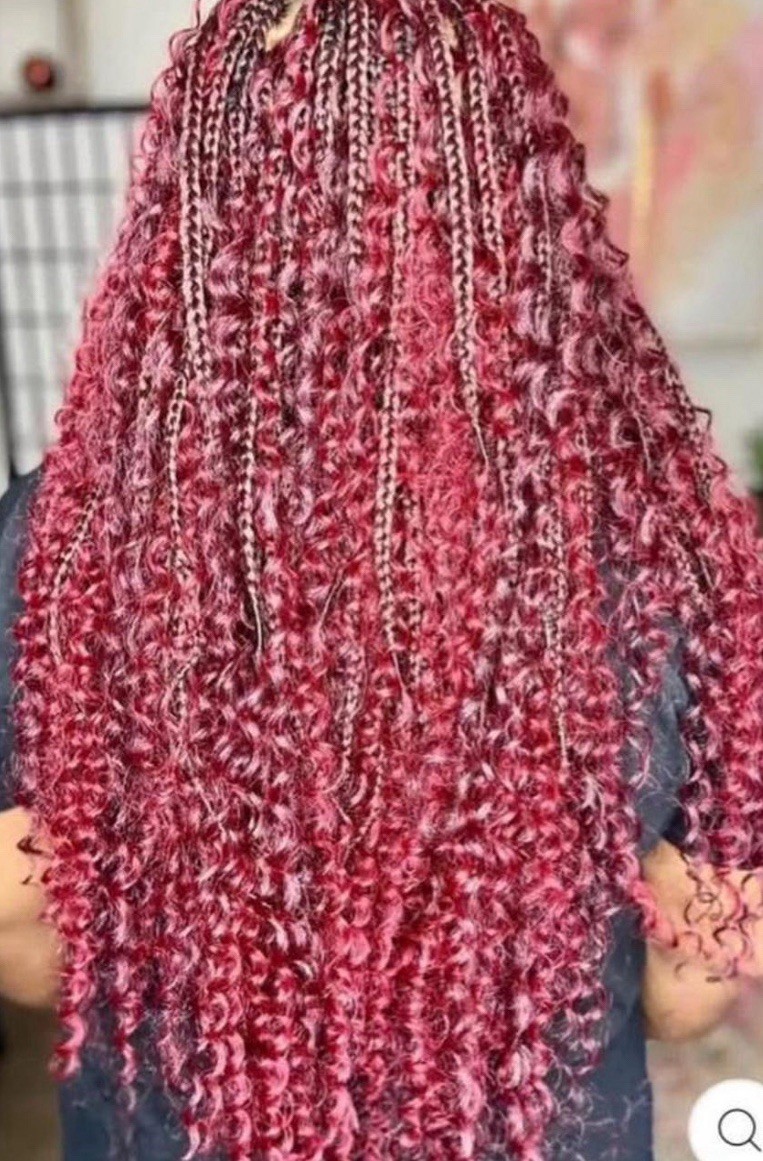 Red / Burgundy Hair Extension 16 in for Women, 99J