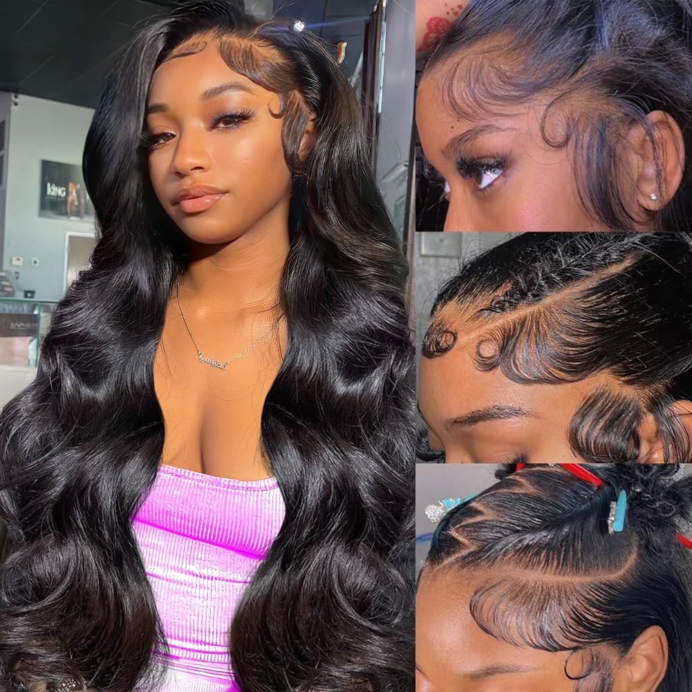 30″ 13×6 Body Wave Lace Front Wig – 200% Density, HD Lace, Pre-Plucked, Glueless