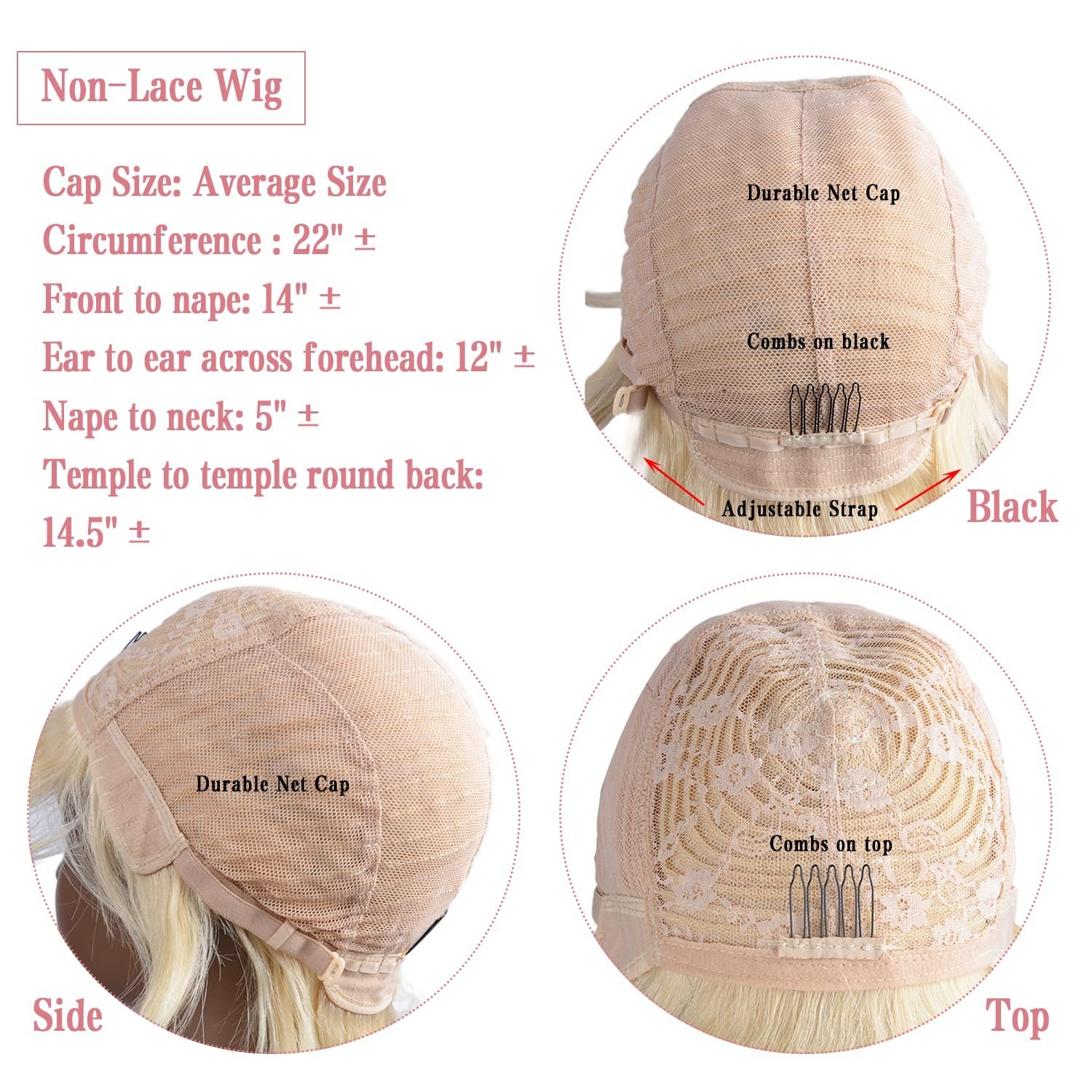 Elegant 613 Blonde Pixie Cut Wig for Black Women – 100% Human Hair, 150% Density