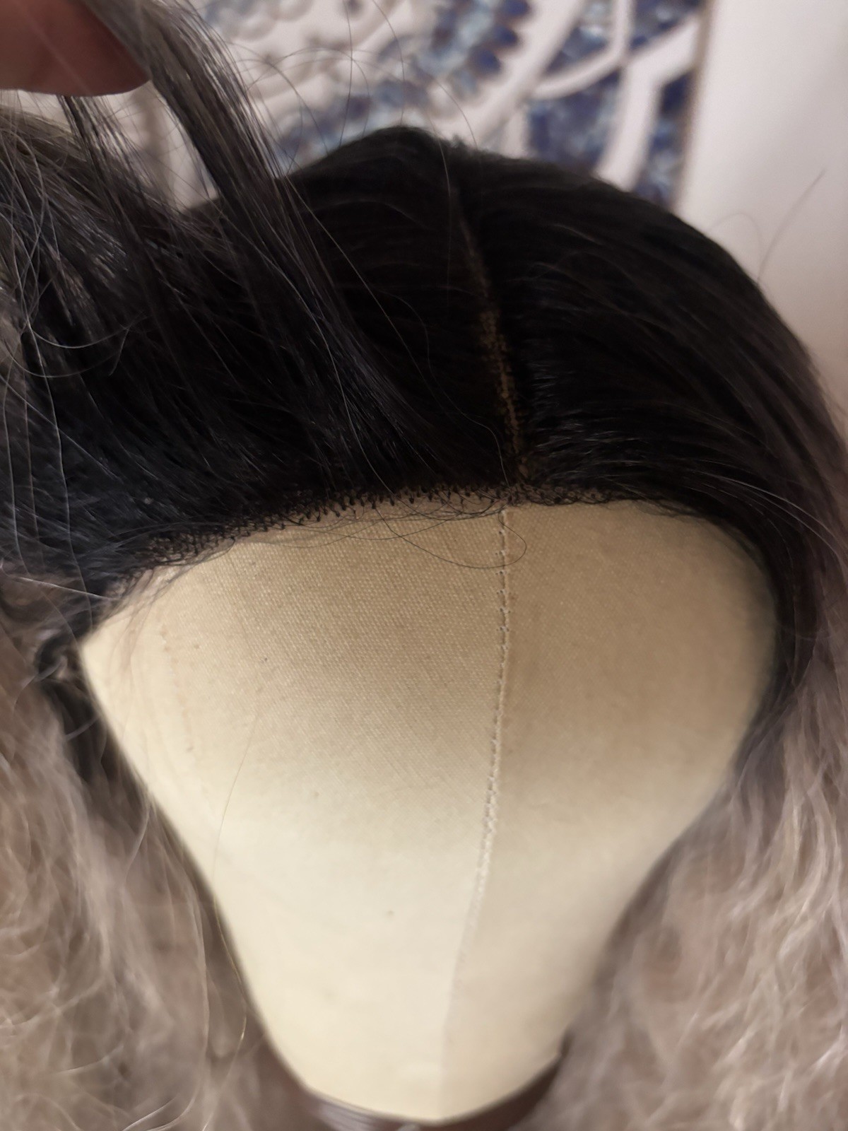 Small Lace Front T part Synthetic Lace Front Water Waves Blonde Wig