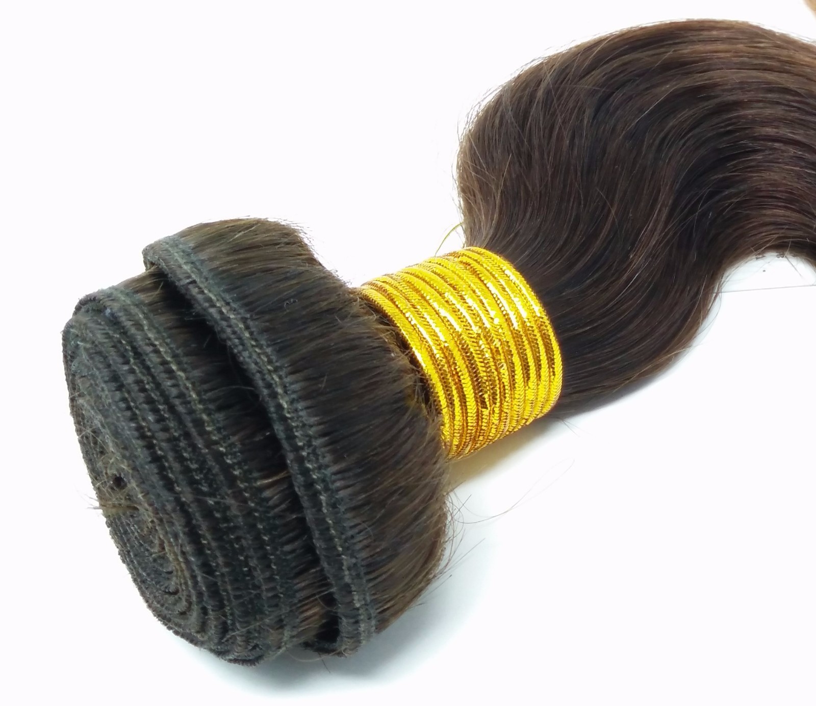 One or Three Ali Bundle Brown/Copper Body Wave Sew In Hair Extension 100 Human