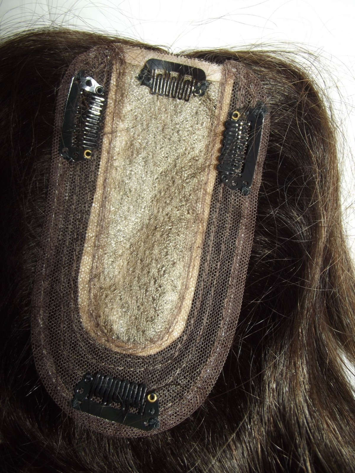 Womens Hair Pieces 100% Human Hair Brown topper