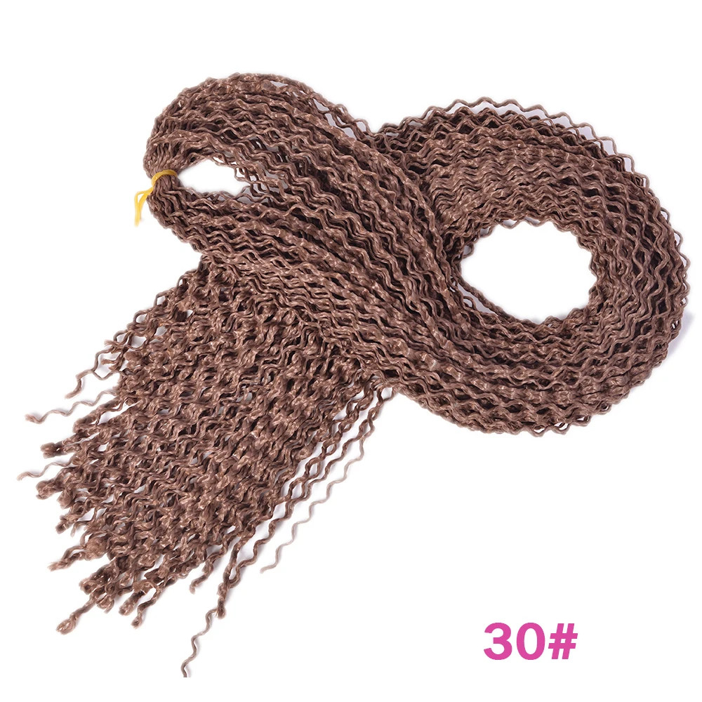 Zizi Curly Wave 28 Inch Long Synthetic Crochet Braiding Hair Extensions Thin