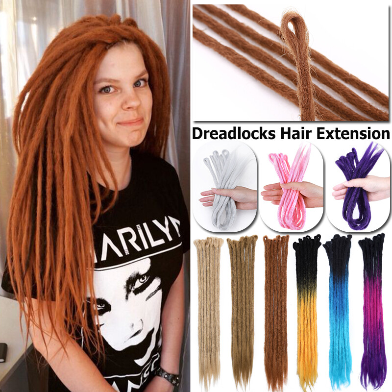 Handmade Dreadlocks Reggae Punk Dreads Twist Crochet Braiding Hair Extensions