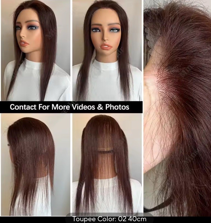 Real Human Hair Topper for Women HD Lace Front Hairpiece for High Forehead