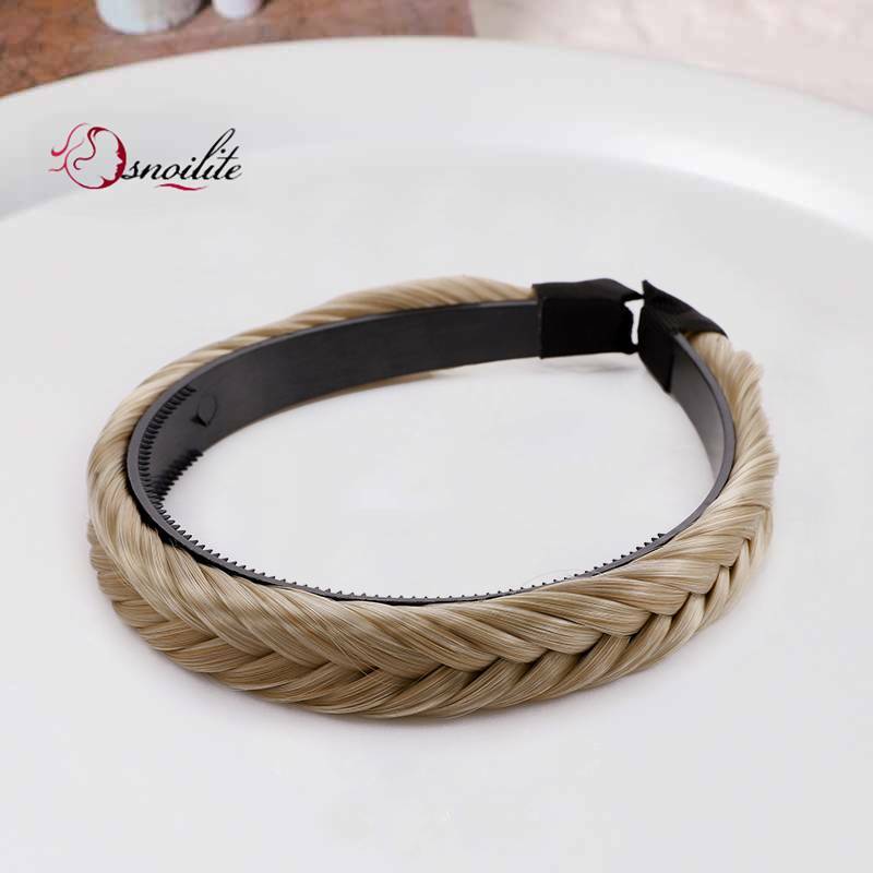 Lady Girls Braided Braiding Hair Bands Hairband Headbands for Women As Human US