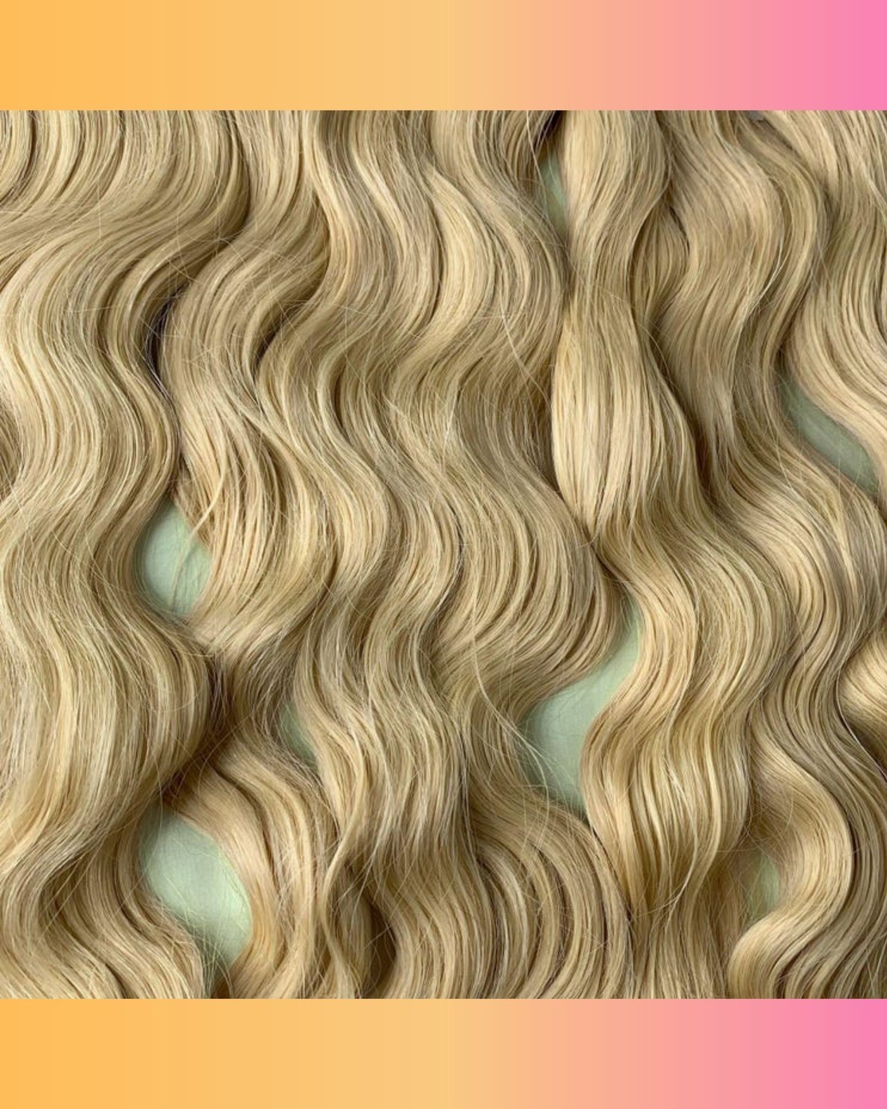 Blonde 613 Human Hair Extension Weft Sew in Wavy Virgin Unprocessed Indian Hair
