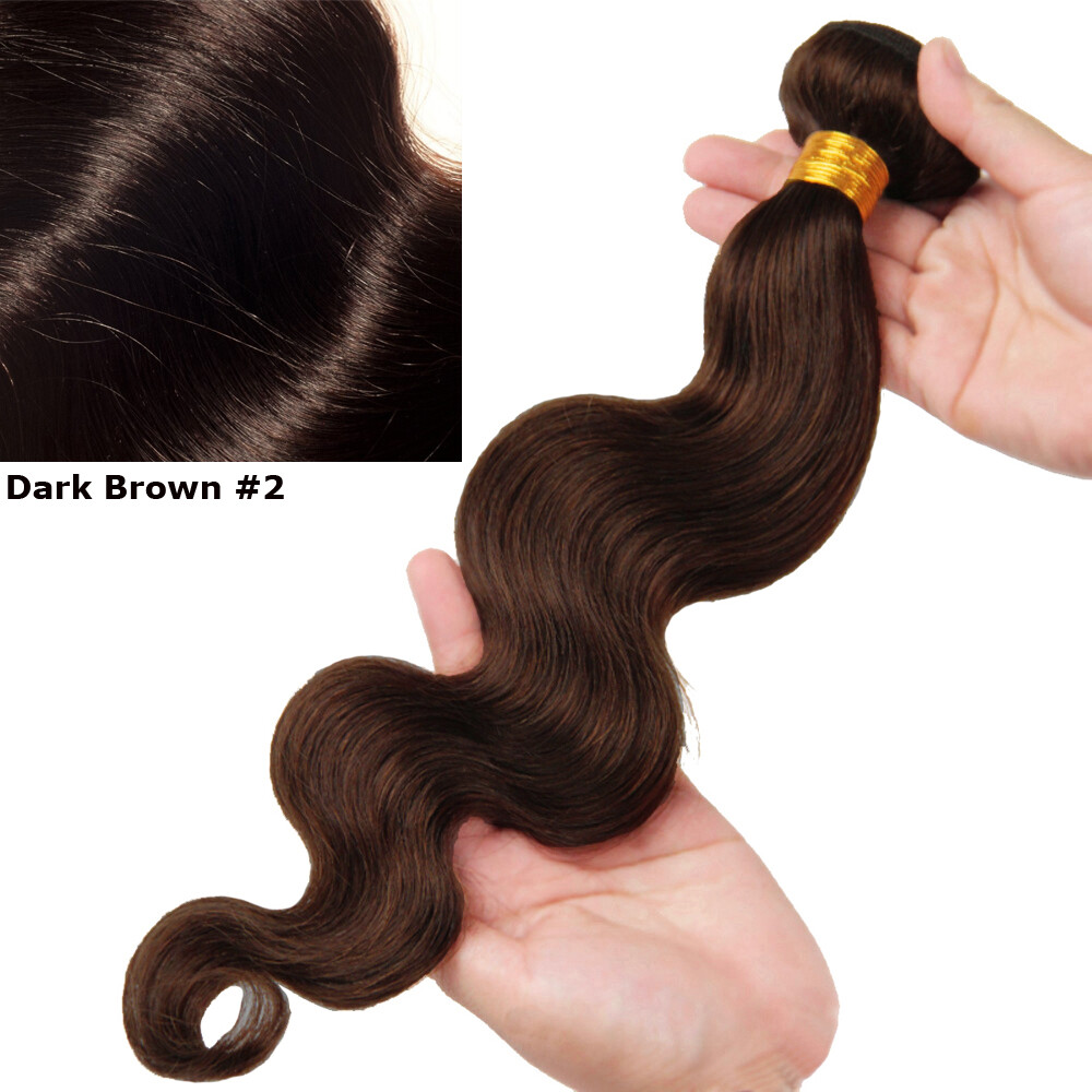 Brazilian Indian Wavy Human Hair Weave Virgin Remy Sew In Body Wave 1 or 3 Bundl