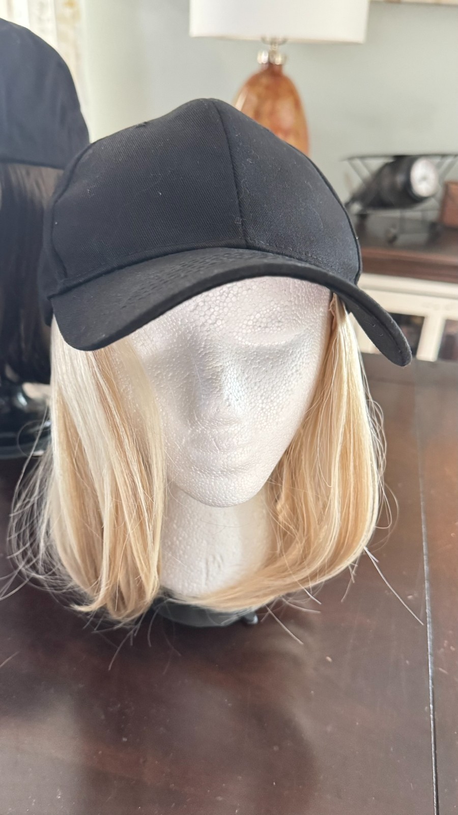 CLASSIC HAT WITH HAIR by HENRY MARGU, Black Baseball Cap *6 Colors *New*