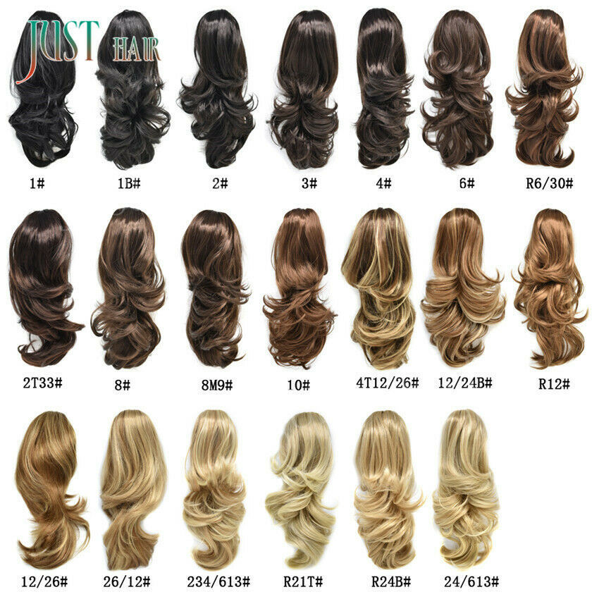Real Thick Straight Claw Clip Ponytail Extension Long Wavy Pony Tail Hair Piece