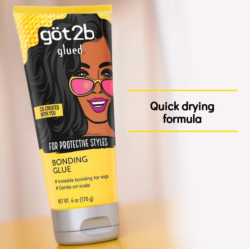 got2b Glued Bonding Glue for Protective styles Invisible Quick Dry Wig Glue 6 oz