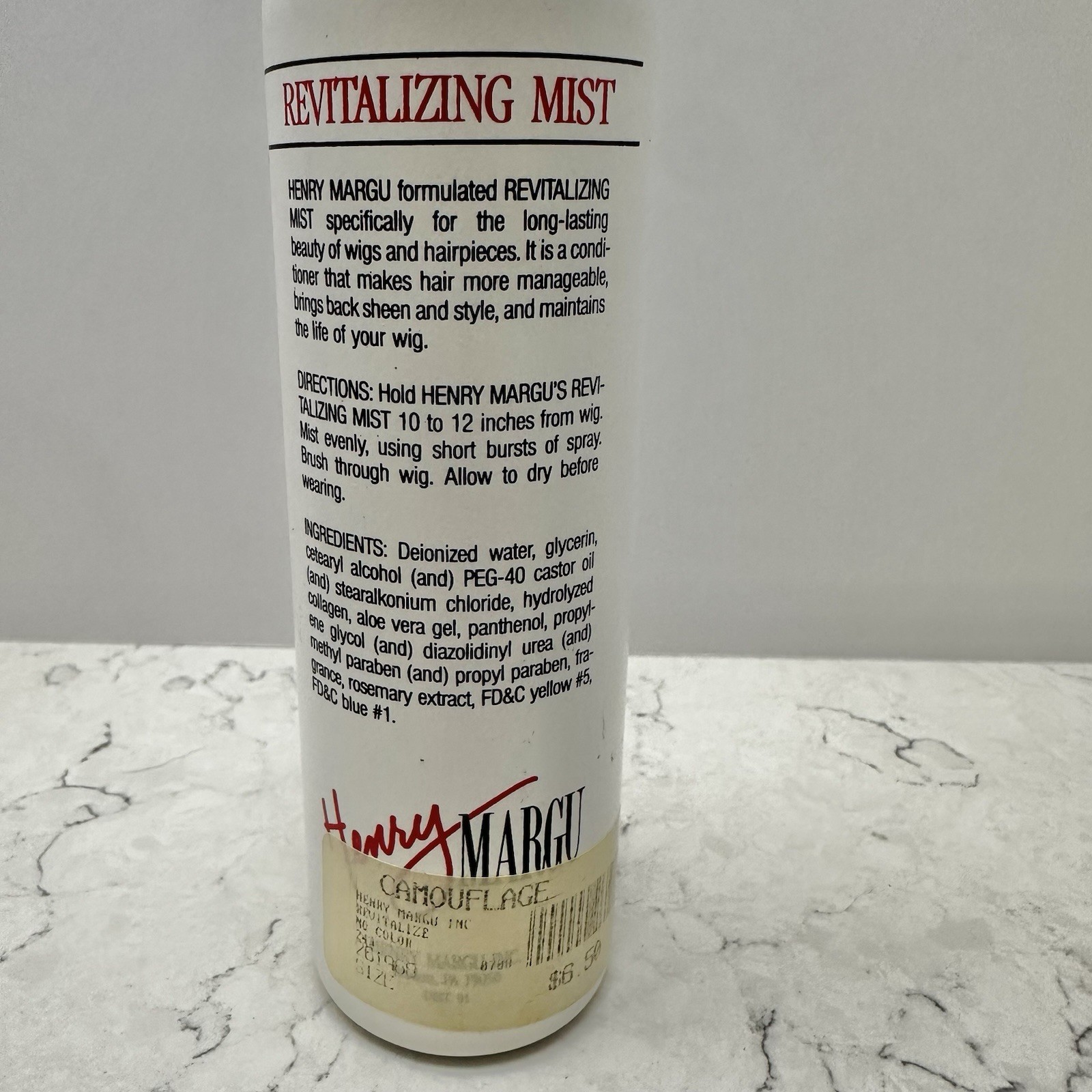 New Henry Margu Revitalizing Spritz 8 oz Wig Spray Unsealed