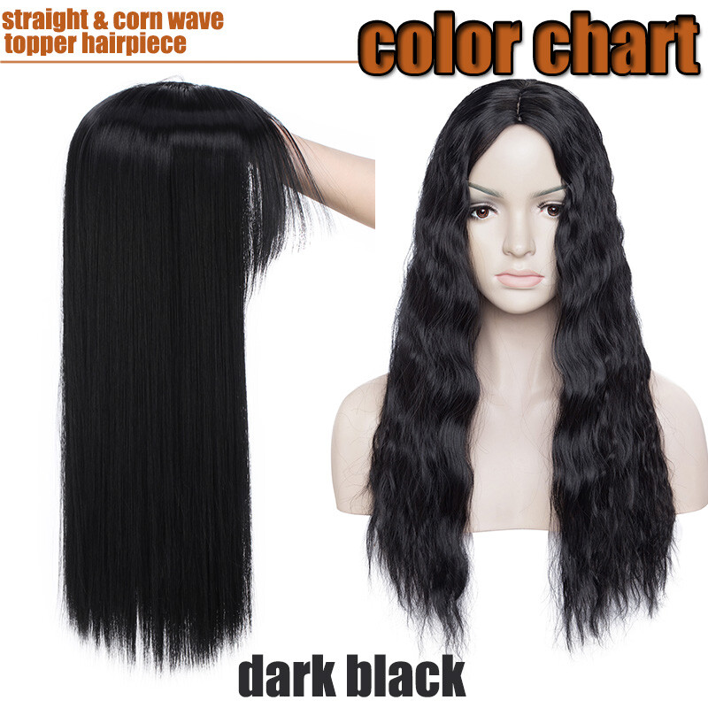 100% Natural Clip In Topper Hair With Bang Toupee Hairpiece Extension For Human