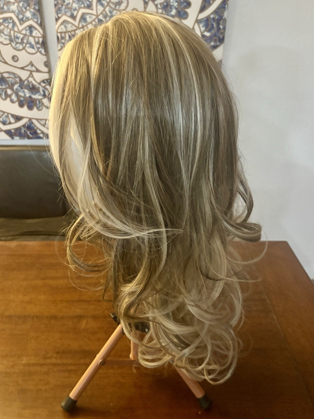 Luxury Free Part Monofilament Synthetic Heat safe Blonde Mix By Chic lifestyle