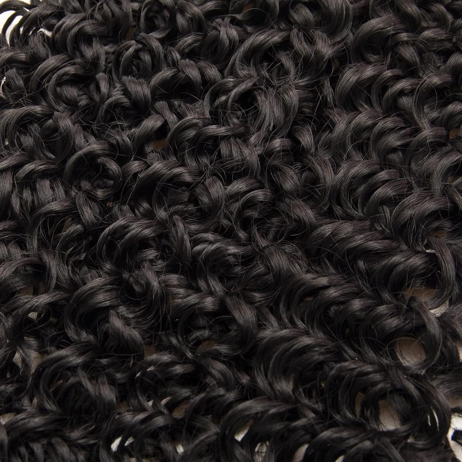 GoGo Curl Water Wave Curly Crochet Hair – 18 inch, Pack of 6 in 1B Natural Black