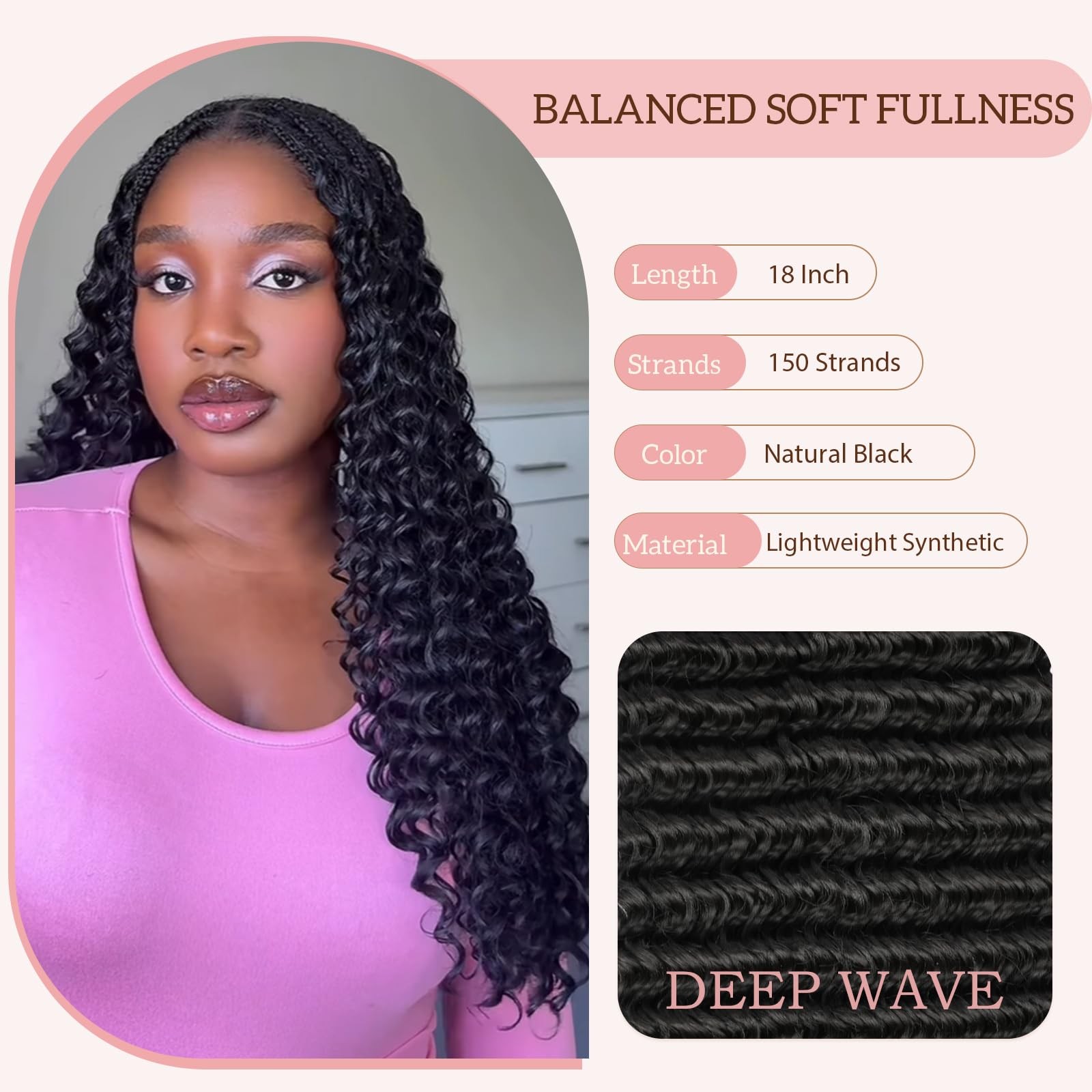Sambraid Crochet Hair For Black Women Feather Crochet Hair Deep Wave Miracle