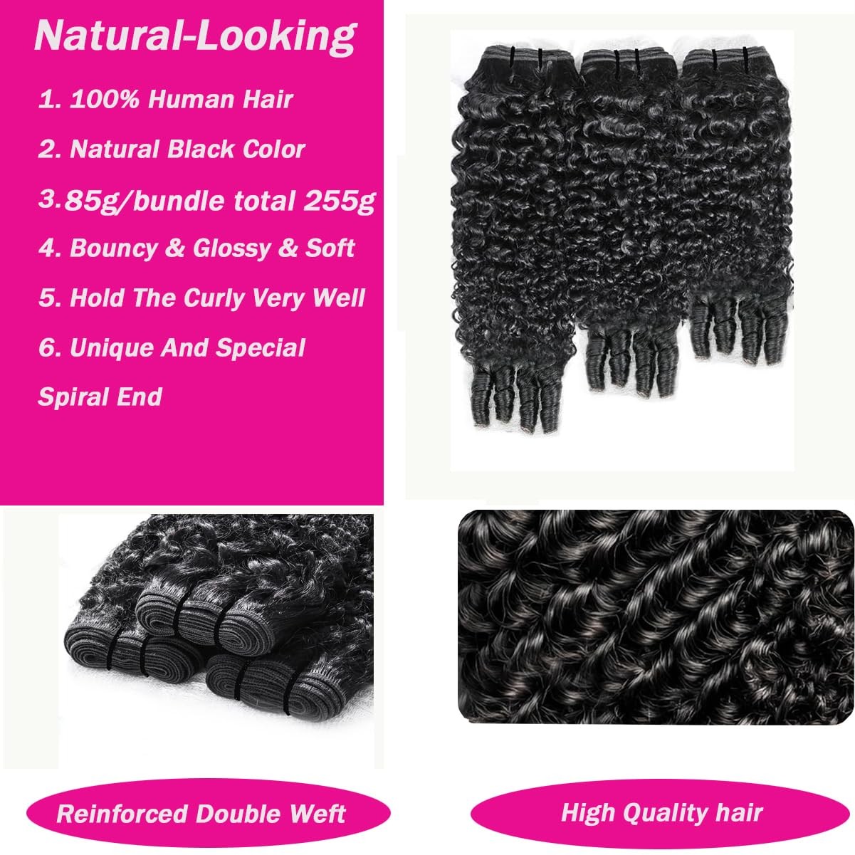 Josblue 12 14 16 Inch Burmese Curly Bundles Human Hair 3C4A 100 Unprocessed 12A
