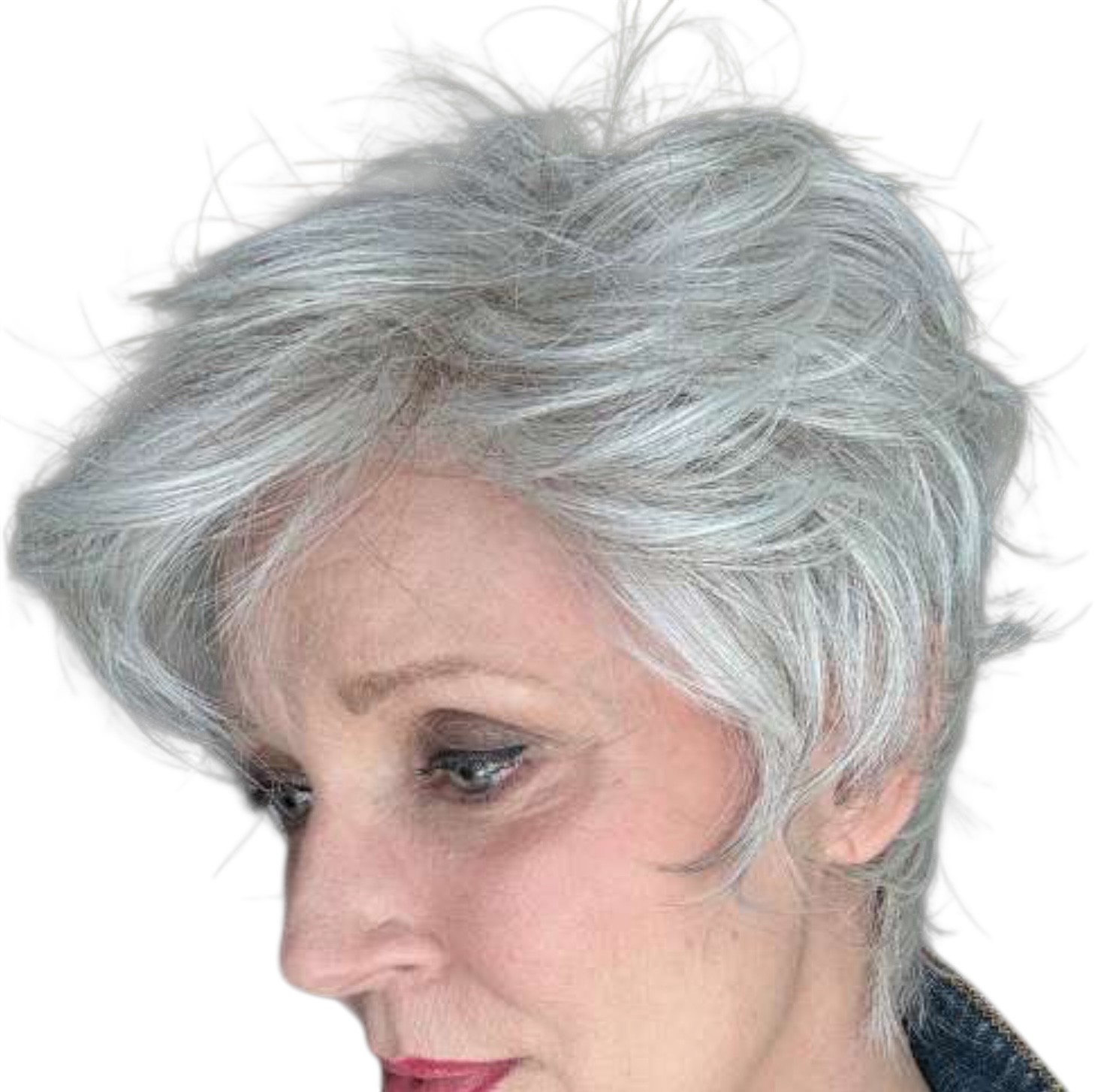 wig NWT in box COVER Ellen Wille Silver Mix short 2.2oz high heat mono-part