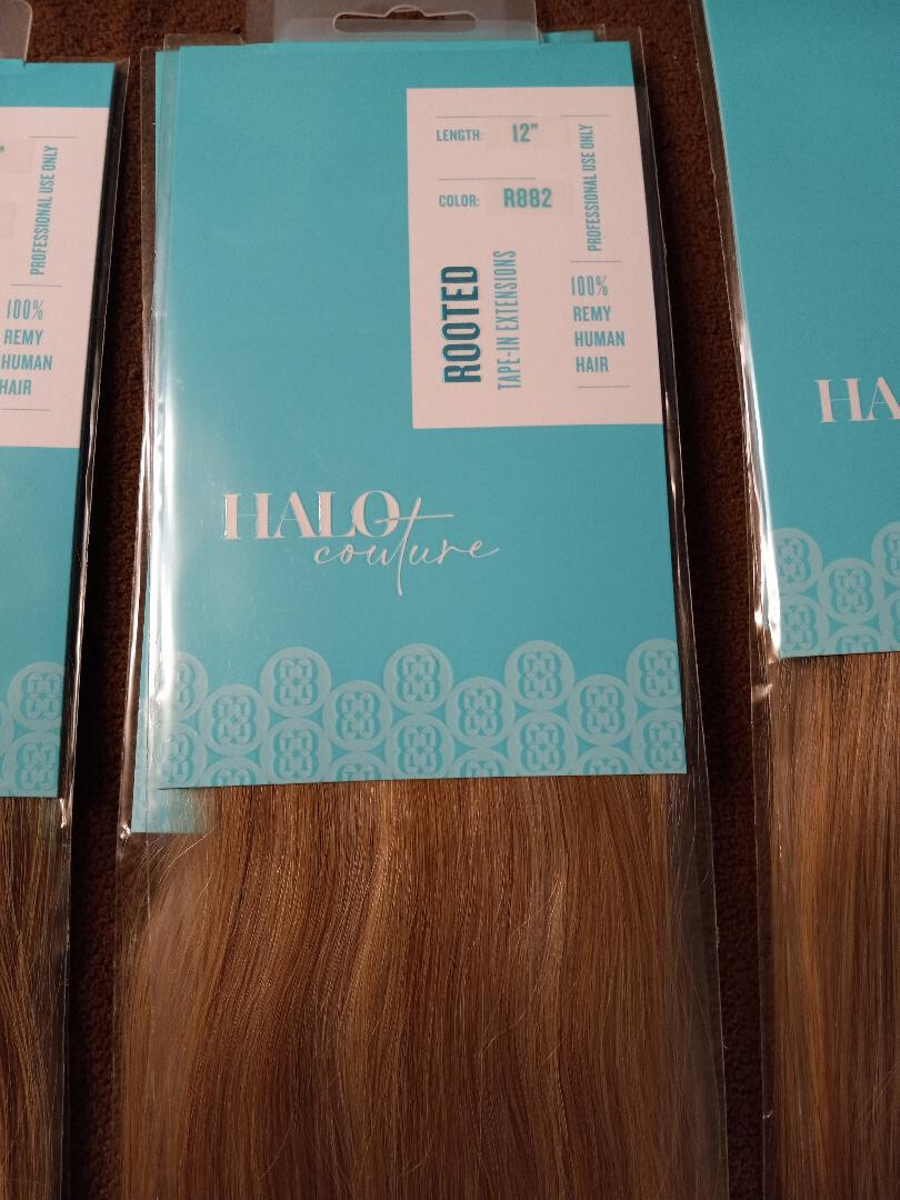 Halo Couture 12″ Professional Tape In Hair Extensions Color r882