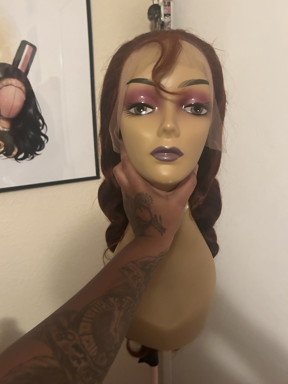 Reddish Brown Lace Front