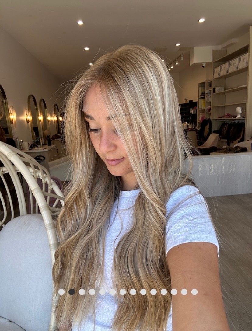 HUMAN HAIR LACE TOP WIG – BUTTERSCOTCH BLONDE 26” BY HIGHLINE WIGS BRAND NEW
