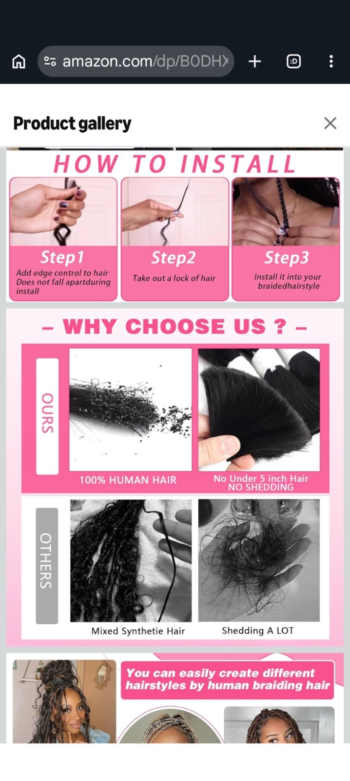 Body Wave Curly 4/27 Human Braiding Hair. 1 100g Bundle No Weft Human Hair