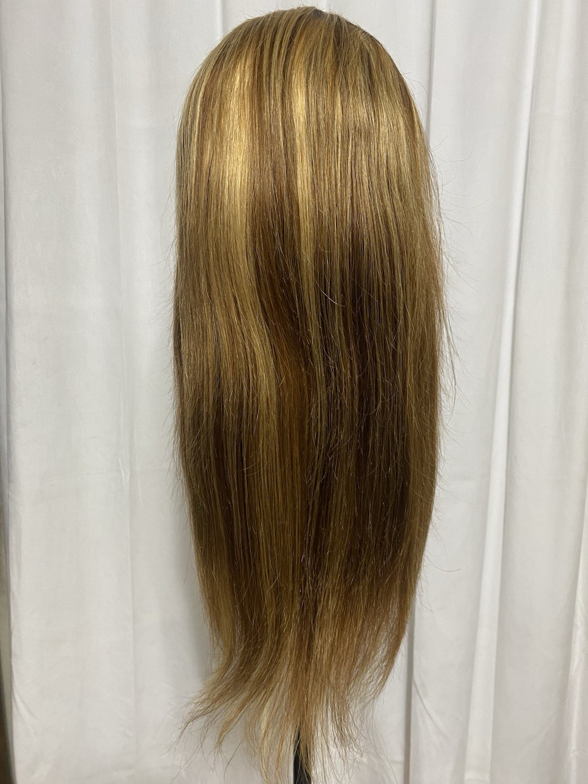 24 Inch 4/27 Ombre Honey Blonde Highlight 13×4 HD Lace Front Wig Human Hair M/L