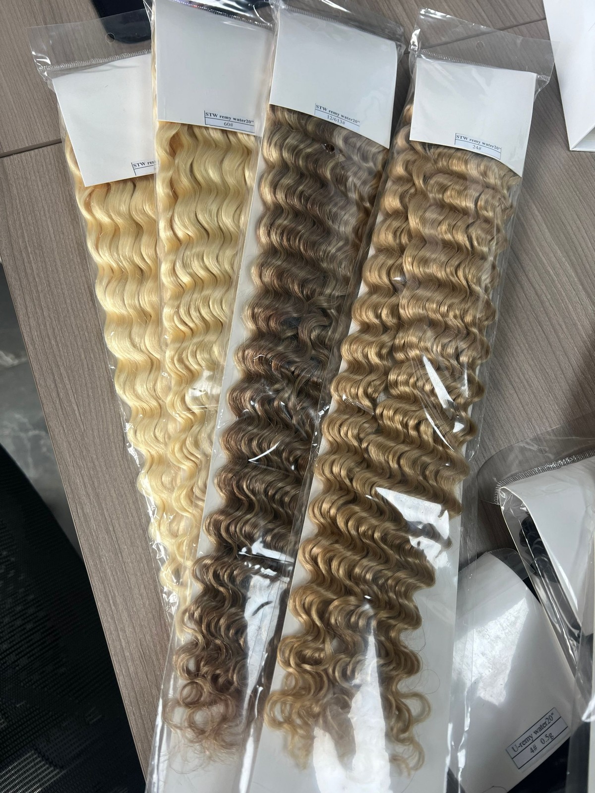 8A Double Weave Sew In Weft Hair Extensions Weft Remy Human Hair 100gr