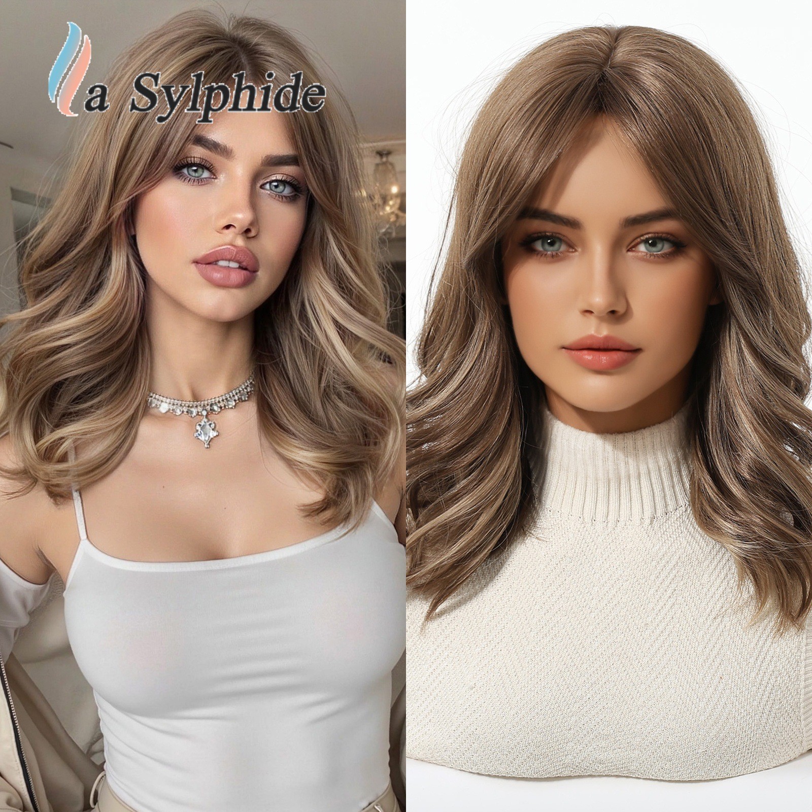 High Crown Layered Shoulder Length Short Curly Wig Heat Resistant Rose Net Wig