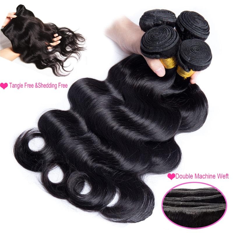 Caplina 16A Human Hair Bundles 16 18 20 22 Inch Body Wave 400G Unprocessed