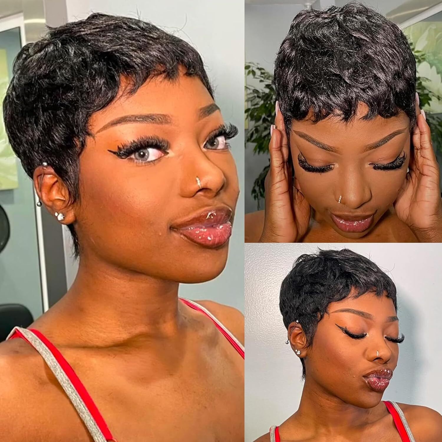 Pixie Cut Wig Human Hair Short Pixie Cut Wig for Black Women Human Hair Glueless