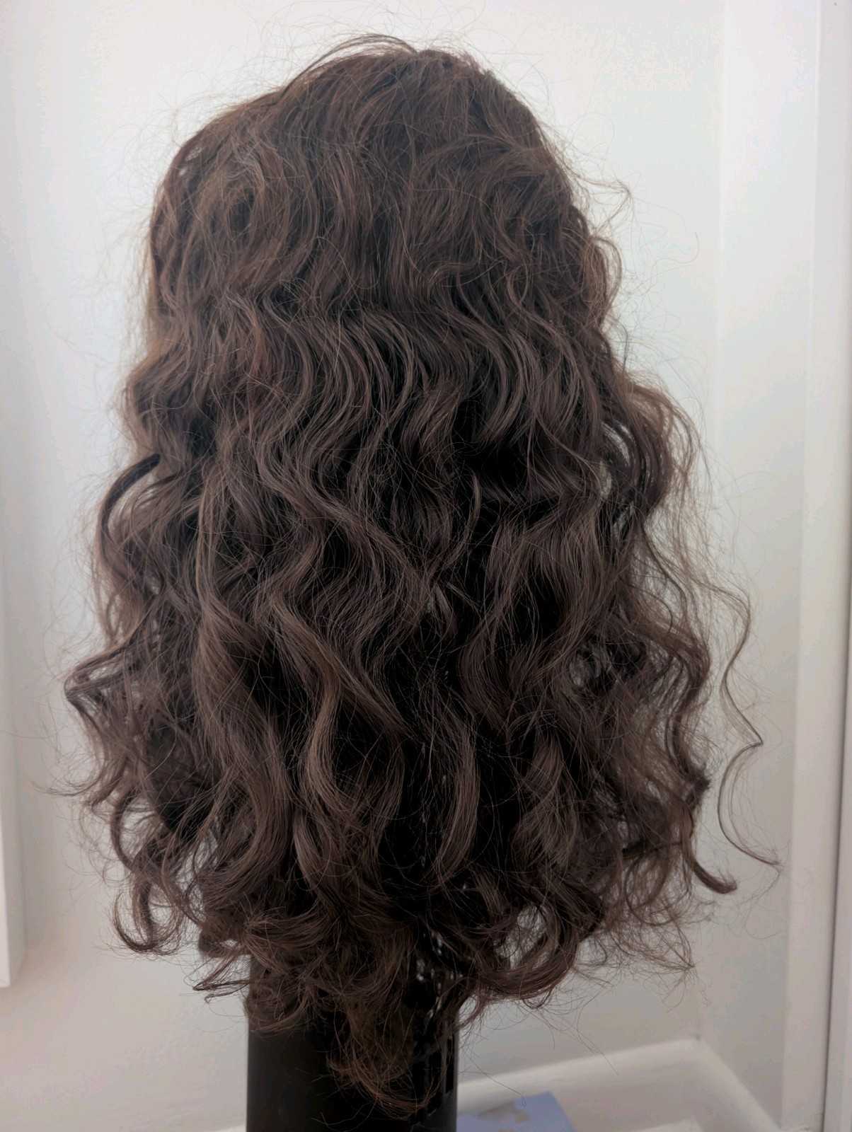 Women’s Human Hair 24 Chocolate Brown Lace Front Deep Wave with Baby Hair 13×4