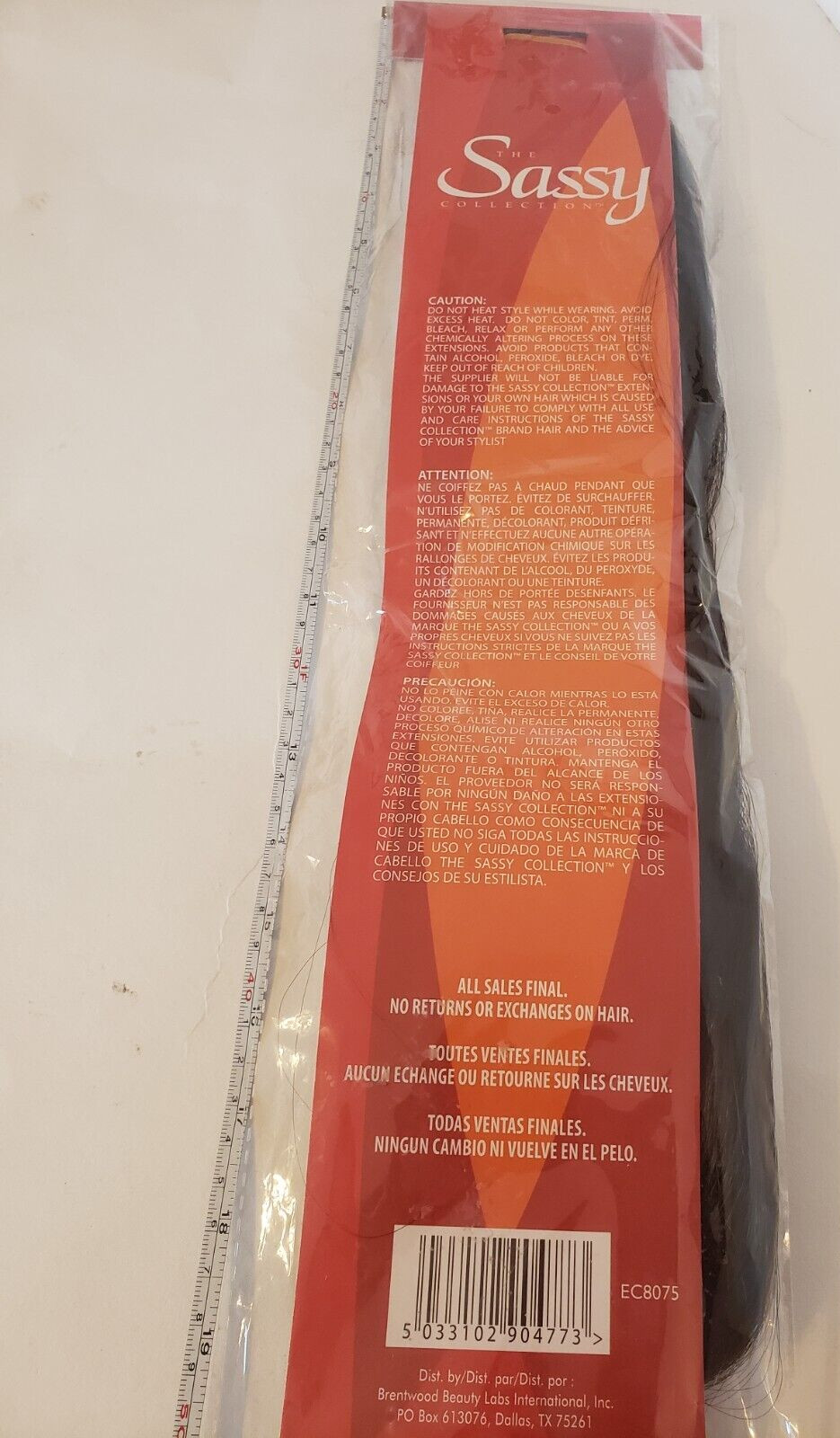2 Hair Extension The Sassy Collection 100% Kanekalon Jumbo Braid Color # 4 Brown