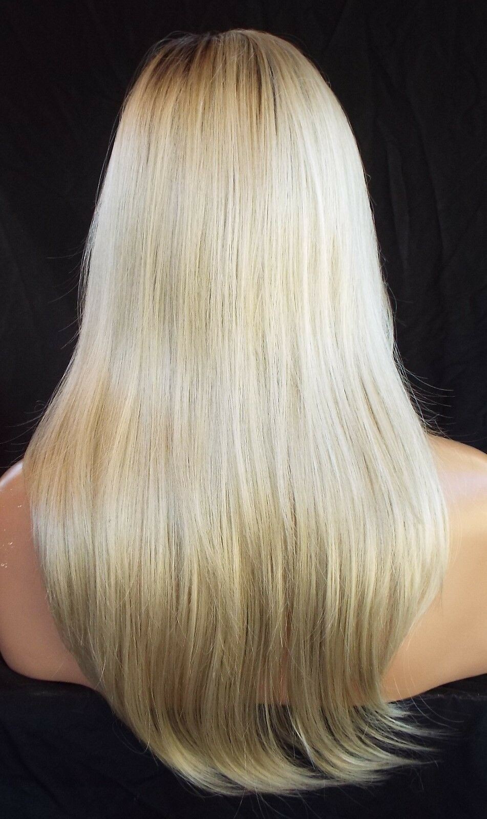 Angelica PM by Noriko Wigs (partial mono) Color CHAMPAGNE ROOTED New Cute Style