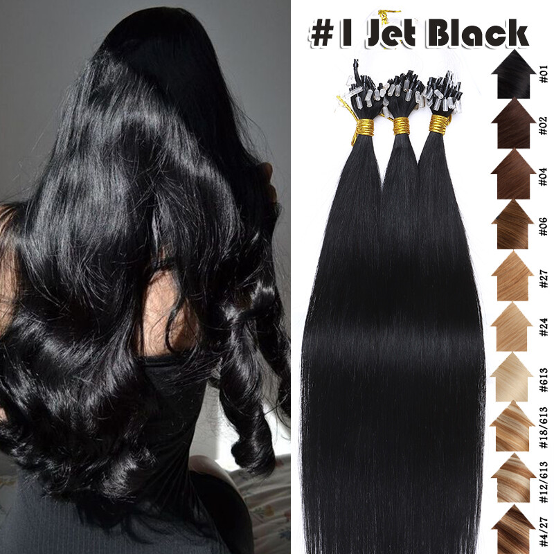 Micro Loop Beads Ring Remy Human Hair Extensions 200G 100% Real Full Head Ombre