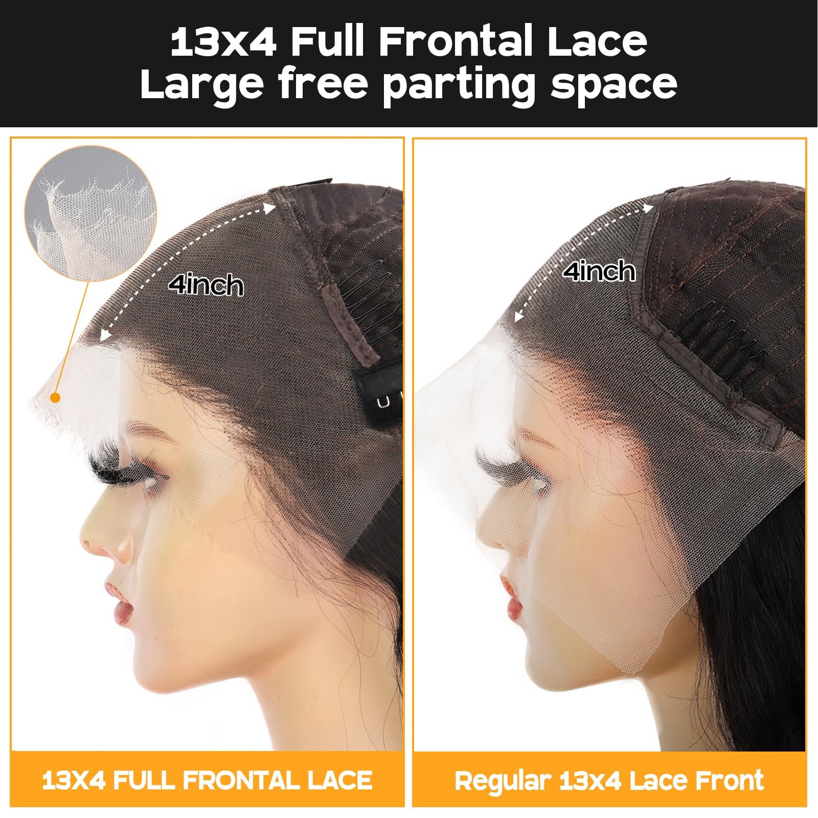 Beeos Skinlike Real Hd Lace Bob Wig 13X4 Full Frontal Pre-Plucked Hairline