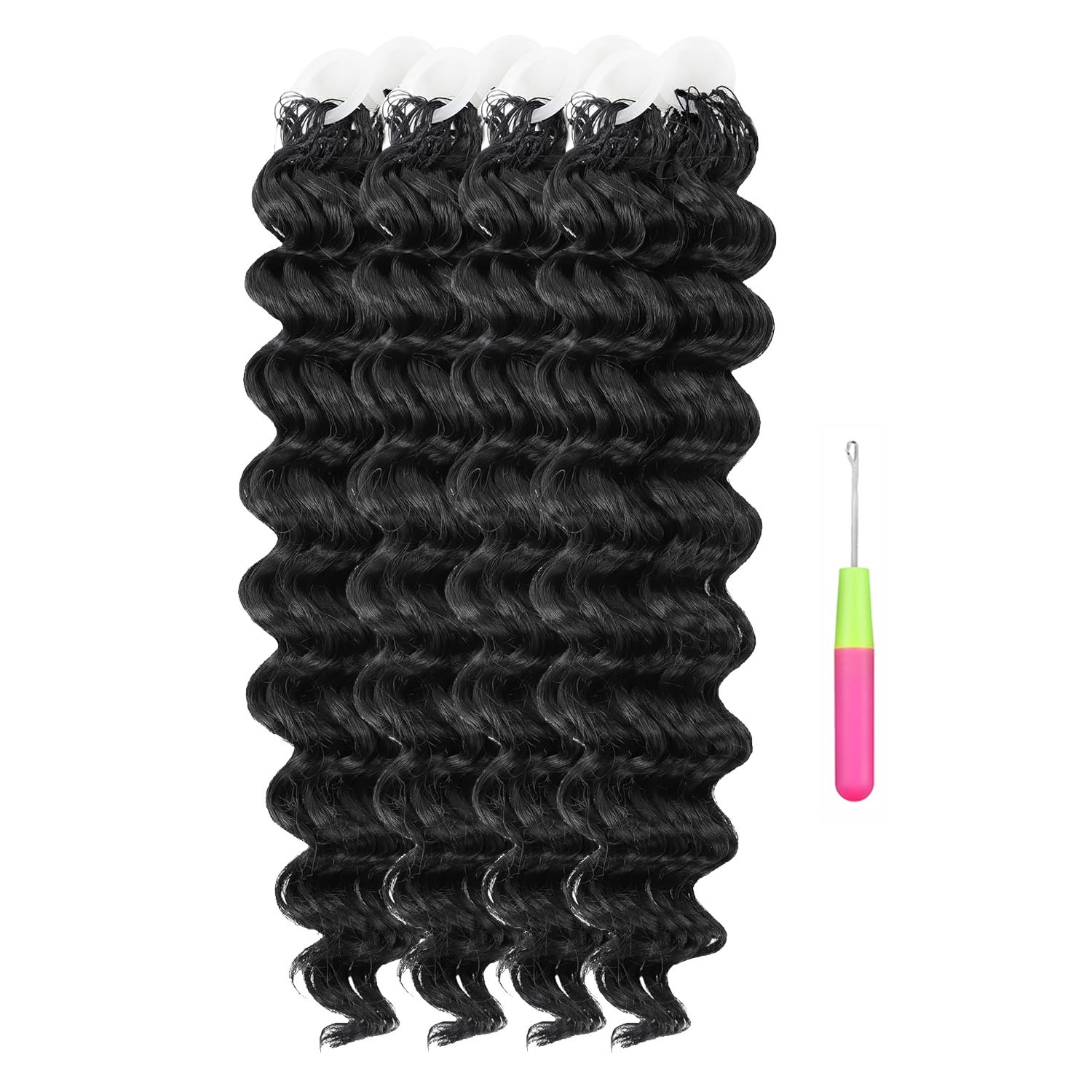 Human Crochet Hair Ocean Wave Miracle Knots hair Extensions 50 strands per pack