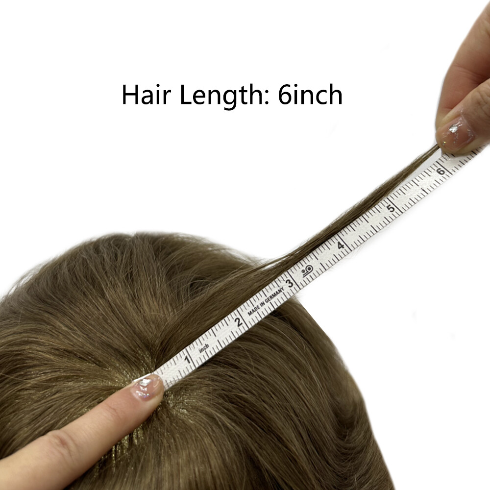 Mens Toupee Human Hair Piece replacement System for men Lace Front Thin Skin Wig
