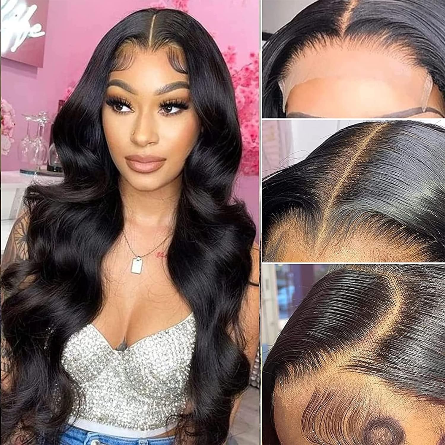 Versatile 5×5 Lace Closure Wig – 18 Inch Body Wave, 150% Density, Breathable Cap