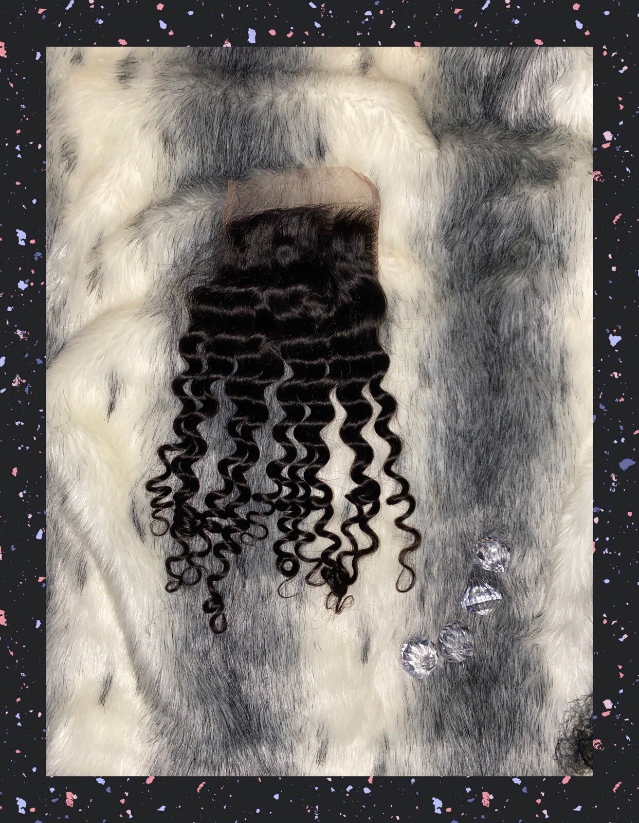 Brazilian Human hair deep wave clusure 20″
