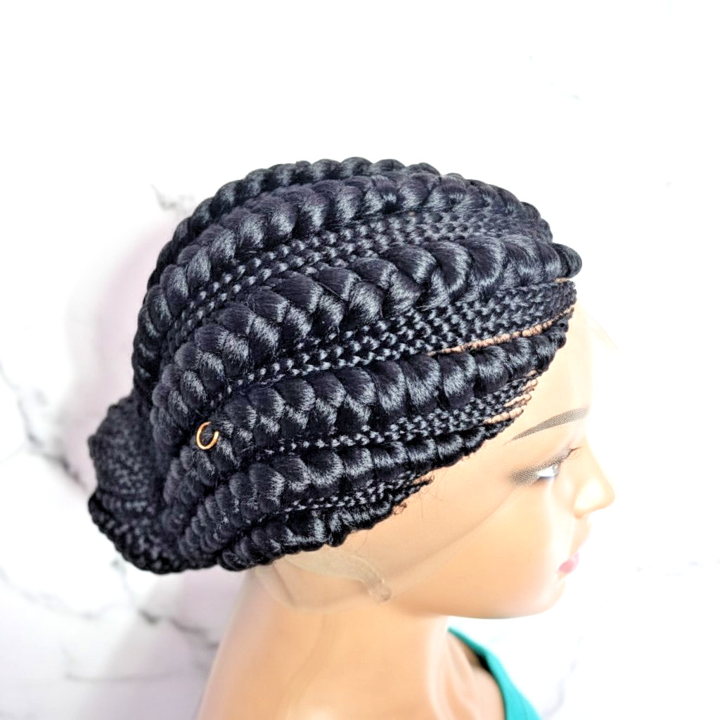 Braided Wig. Large Cornrow Braids. Full Lace Cap