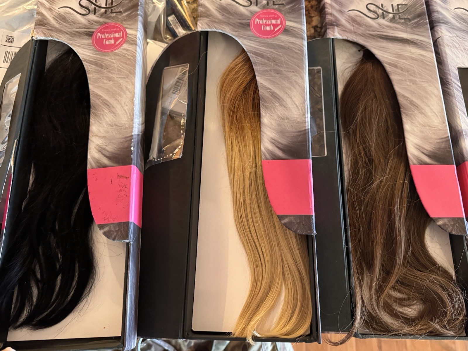 SHE Flip N Go Remy Human Hair Extension 16-18 in Straight #1 #2 #2B #60 #613