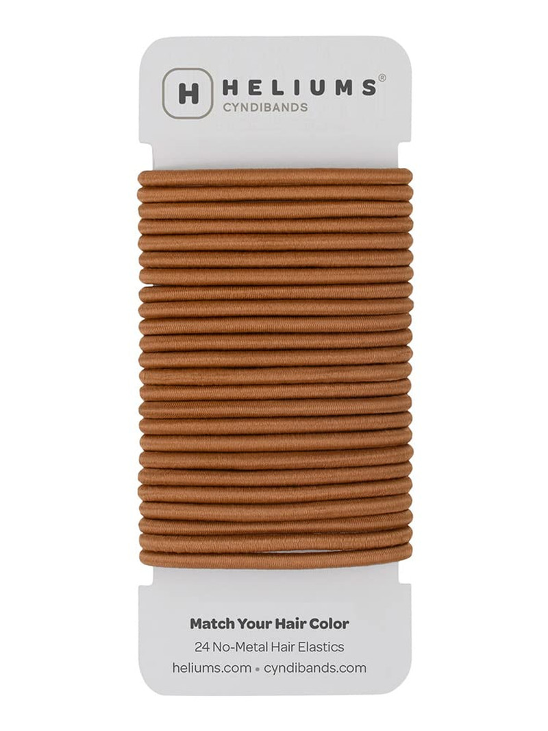 Cyndibands Elastic Hair Ties – Ginger Redhead – 24 Count, 4Mm X 1.75 Inch Diamet