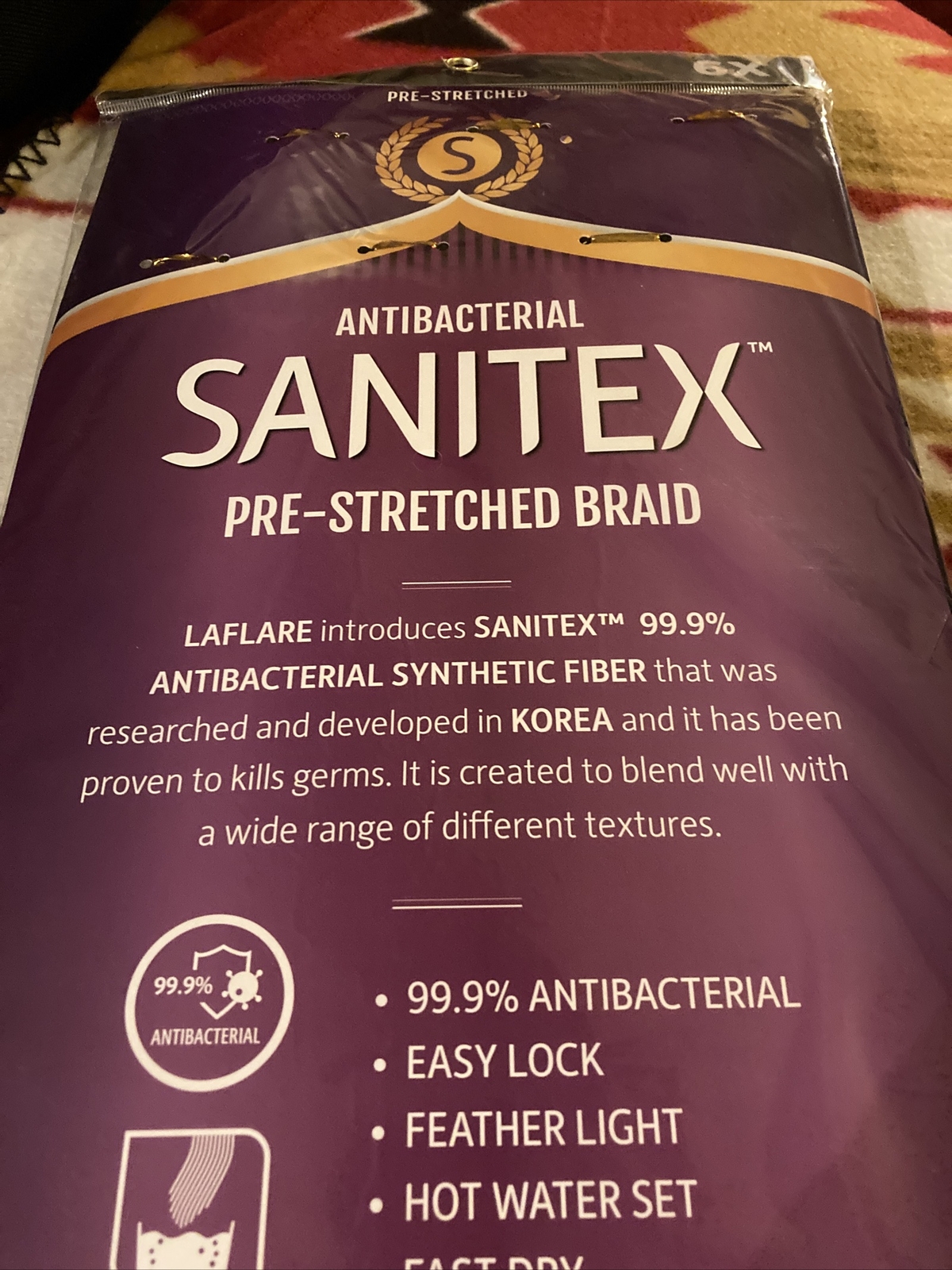 La Flare SANITEX pre-Stretched 6X Braids TMBG-beautiful Ombré Black To Burgandy