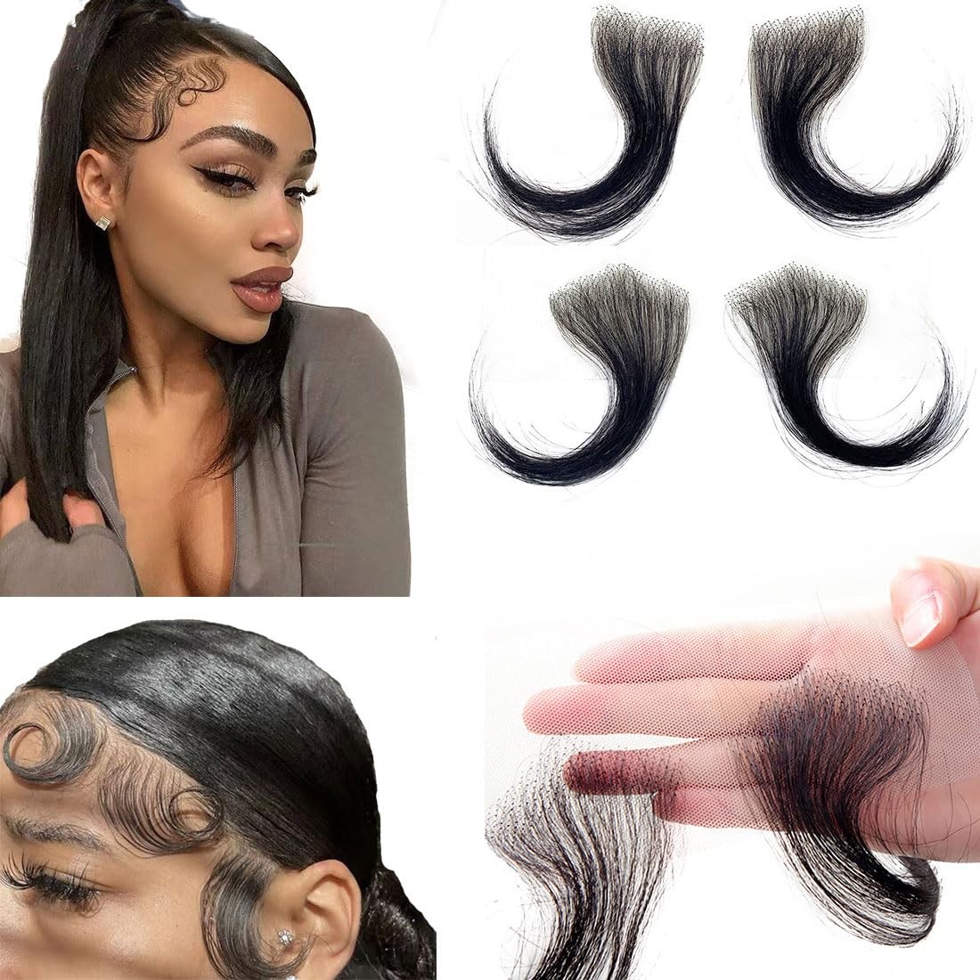 Ysdqs Hair Edges Hair Top Swiss Hd Lace 100 Real Human Hair Reusable Breathable
